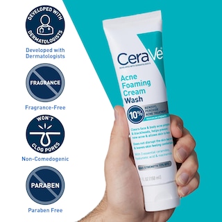 Foto 4 | Foto 4 | Crema Espumosa Para El Acné Cerave Con Peróxido De Benzoilo Al 10%, 150 Ml - Venta Internacional.