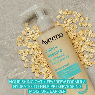 Foto 3 | Foto 3 | Limpiador Facial Aveeno Calm + Restore De Avena Nutritiva 230 Ml - Venta Internacional.
