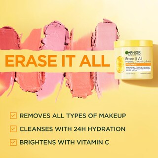 Foto 5 | Foto 5 | Bálsamo Limpiador De Maquillaje Garnier Erase It All Con Vitamina C 125 Ml - Venta Internacional.