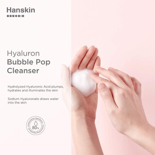 Foto 3 | Foto 3 | Limpiador Hanskin Real Complexion Hyaluron Bubble Pop 150 Ml - Venta Internacional.