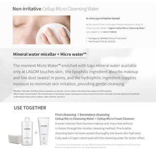 Foto 7 | Foto 7 | Agua Limpiadora Lagom Cellup Micro Natural Micellar 350ml - Venta Internacional.