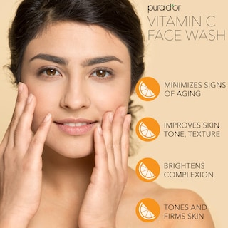 Foto 2 | Foto 2 | Jabón Facial Pura D'or Antioxidante Con Vitamina C 720 Ml X3 = 2 2 L - Venta Internacional.