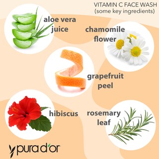 Foto 3 | Foto 3 | Jabón Facial Pura D'or Antioxidante Con Vitamina C 720 Ml X3 = 2 2 L - Venta Internacional.