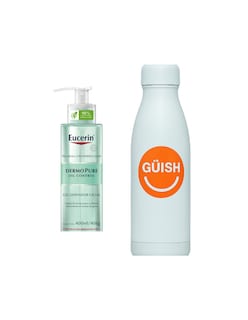 Foto 1 | Foto 1 | Gel Limpiador Facial Eucerin Dermo Pure Oil Control + Gratis Termo Güish De Regalo