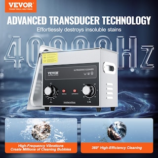Foto 2 | Foto 2 | Limpiador Sónico Vevor De 3 Litros Con Calentador, Temporizador Y Cesta, 120 W, 40 Khz - Venta Internacional.