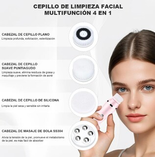 Foto 2 | Foto 2 | Xtellar Kit De Cepillos Faciales Eléctricos Multifuncionales Limpiadores Y Masajeador Recargable
