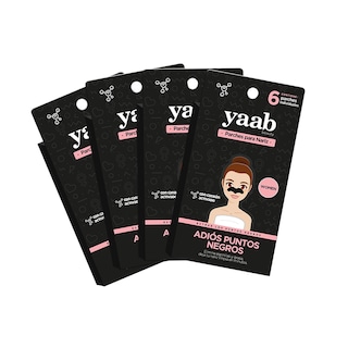 Foto 1 | Foto 1 | Pack 4 Cajas Parche Para Nariz Yaab Beauty Con Carbón Activado Para Mujer 6 Pzas C/u