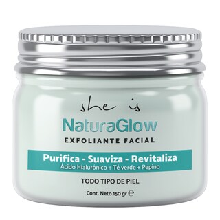 Foto 1 | Foto 1 | Exfoliante Facial Con Ác. Hialuronico, Té Verde Y Pepino, 150gr She Is Skincare