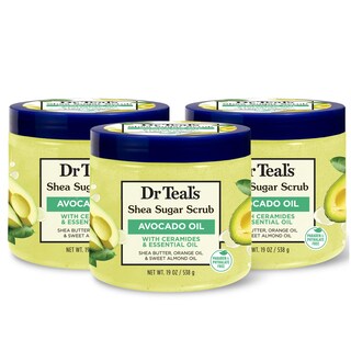 Foto 1 | Foto 1 | Exfoliante De Azúcar Dr. Teal's Con Ceramidas Y Aceite De Aguacate 560 Ml (x3) - Venta Internacional.