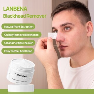 Foto 5 | Foto 5 | Tiras Eliminadoras De Puntos Negros Lanbena Para Poros Nasales Con Máscara Exfoliante - Venta Internacional.