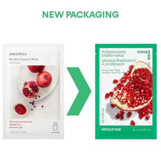 Foto 3 | Foto 3 | Sheet Mask Innisfree Pomegranate Energy Hydrating Serum - Venta Internacional.