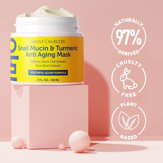 Foto 5 | Foto 5 | Mascarilla Facial Seoulceuticals Con Mucina De Caracol Y Cúrcuma, 60 Ml, Antienvejecimiento - Venta Internacional.