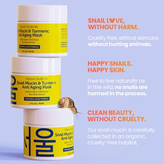 Foto 6 | Foto 6 | Mascarilla Facial Seoulceuticals Con Mucina De Caracol Y Cúrcuma, 60 Ml, Antienvejecimiento - Venta Internacional.