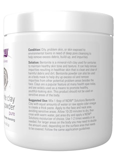 Foto 2 | Foto 2 | Bentonita Clay Powder Now Solutions Para Rostro Y Cuerpo, 325 Ml - Venta Internacional.