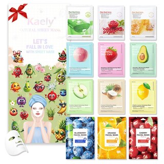 Foto 1 | Foto 1 | Mascarillas Faciales, Kit De Cuidado De La Piel Evpct Kaely, Paquete De 12 Para Niños - Venta Internacional.