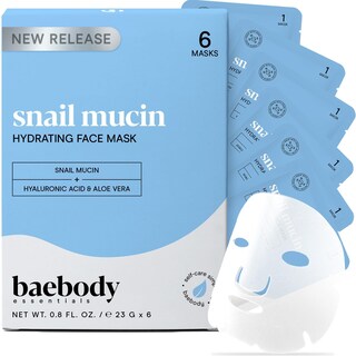 Foto 1 | Foto 1 | Mascarilla Facial Baebody Snail Mucin, Antienvejecimiento, 6 Unidades - Venta Internacional.