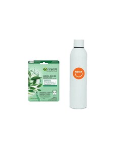 Foto 1 | Foto 1 | Mascarilla Facial Garnier Hidra Bomb Con De Té Verde + Termo De Agua Güish