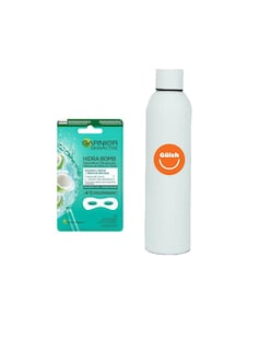 Foto 1 | Foto 1 | Mascarilla Para Ojos Garnier Hydra Bomb + Termo De Agua Güish