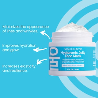 Foto 2 | Foto 2 | Mascarilla Facial Seoulceuticals, Gel De Ácido Hialurónico, 60 Ml, Con Salvado De Arroz - Venta Internacional.