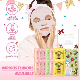 Foto 5 | Foto 5 | Set De Mascarillas Faciales Kaely Fruit Para Niños, Paquete De 12 - Venta Internacional.