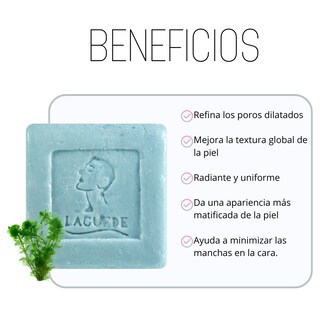 Foto 2 | Foto 2 | Jabon Facial Laguede Matmarine para Poros Abiertos 4 Unidades 90 g c/u