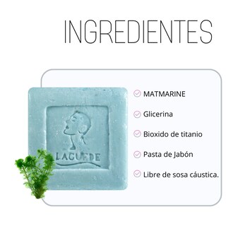 Foto 3 | Foto 3 | Jabon Facial Laguede Matmarine para Poros Abiertos 4 Unidades 90 g c/u