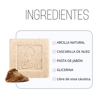 Foto 3 | Foto 3 | Jabón Sedimento de Barro Laguede Controla La Grasa Natural 90G 4 Unidades