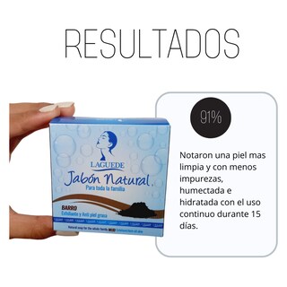 Foto 4 | Foto 4 | Jabón Sedimento de Barro Laguede Controla La Grasa Natural 90G 4 Unidades