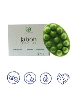 Foto 3 | Foto 3 | Jabón Facial Hadosbiotec 100 G Ingredientes Naturales Y Orgánicos A Base De Espirulina