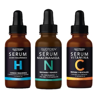 Foto 1 | Foto 1 | Kit Serum Quotidien Vitamina C + Suero Ácido Hialurónico + Niacinamida Skin Care Hidratante Facial
