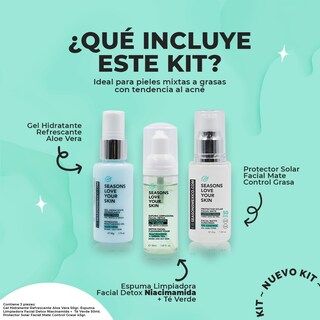 Foto 2 | Foto 2 | Kit Skincare Facial Tratamiento Control Grasa Seasons