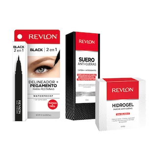 Foto 2 | Foto 2 | Delineador de Ojos Revlon con Pegamento Negro Parche Antiojeras de Colágeno y Roll-On Antiojeras