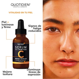Foto 3 | Foto 3 | Kit Serum Vitamina C + Suero Acido Hialuronico + Suero Ácido Glicólico + Serum Niacinamida Skin Care Hidratante Facial Quotidien