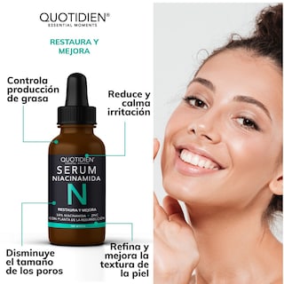 Foto 5 | Foto 5 | Kit Serum Vitamina C + Suero Acido Hialuronico + Suero Ácido Glicólico + Serum Niacinamida Skin Care Hidratante Facial Quotidien