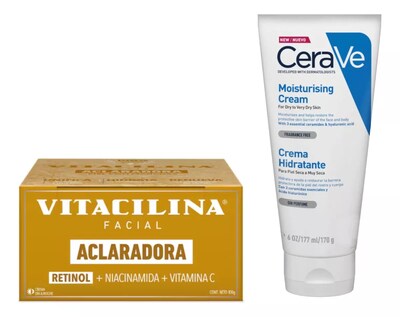 Foto 1 | Foto 1 | Kit Skincare Aclarador Hidratante Facial Cerave Vitacilina 2 Pcs