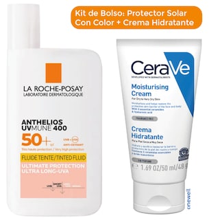 Foto 1 | Foto 1 | Kit De Bolso Cerave Y La Roche-posay: Hidratación Y Protección Solar Fluido Invisible Con Color