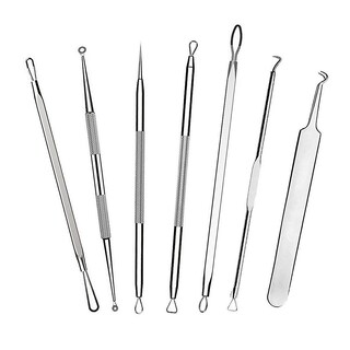 Foto 1 | Foto 1 | Juego De Removedores De Espinillas Para Acné Facial De Acero Inoxidable 7 Piezas - Venta Internacional.