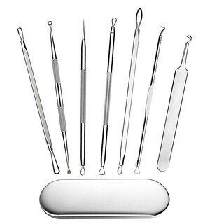 Foto 2 | Foto 2 | Juego De Removedores De Espinillas Para Acné Facial De Acero Inoxidable 7 Piezas - Venta Internacional.