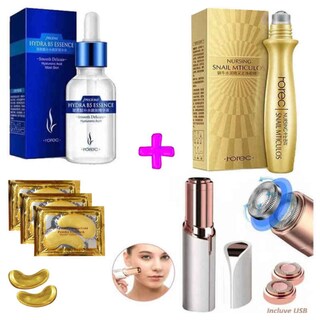 Foto 1 | Foto 1 | Tratamiento Facial Anti Edad Anti Arruga Colageno 24k Esencia De Acido Hialuronico Depilador Facial