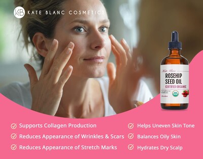 Foto 2 | Foto 2 | Aceite De Rosa Mosqueta Kate Blanc Cosmetics 30 Ml Para Rostro Y Piel - Venta Internacional.