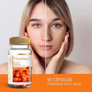 Foto 7 | Foto 7 | JUVETERNAL Dúo Cápsulas Faciales Vitamina E + Cápsulas Faciales Vitamina C, 90 cápsulas c/u