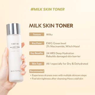 Foto 6 | Foto 6 | Tónico Tirtir Milk Skin Replenish, Opaco Y Seco Con Humectación - Venta Internacional.