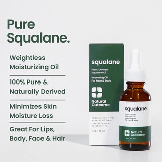 Foto 2 | Foto 2 | Aceite De Escualano Natural Outcome Pure 30 Ml Para Rostro, Cuerpo, Cabello Y Labios - Venta Internacional.