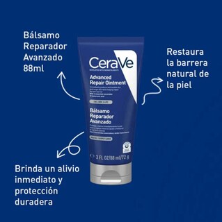 Foto 2 | Foto 2 | Cerave Bálsamo Reparador Avanzado Labios y Piel Seca con Ceramidas Ácido Hialurónico y Vitamina B5 Zonas Agrietadas 88 ml