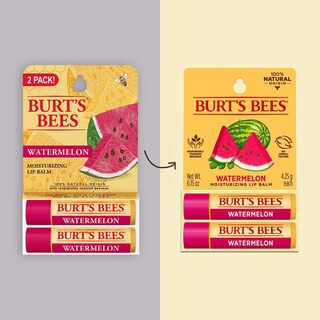 Foto 2 | Foto 2 | Bálsamo Labial Burt's Bees Watermelon, Hidratante, 4,25 Ml (paquete De 2) - Venta Internacional.