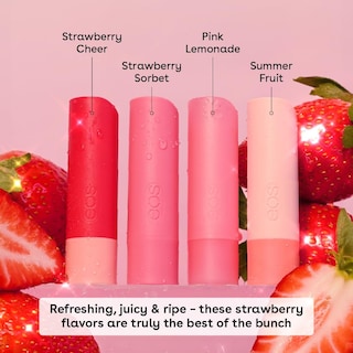 Foto 2 | Foto 2 | Set De Regalo De Bálsamo Labial Eos Super Strawberry Lip Hidratator, Paquete De 4 - Venta Internacional.