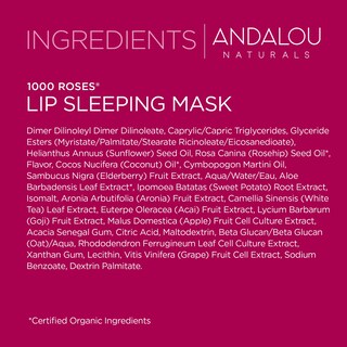 Foto 5 | Foto 5 | Mascarilla De Labios Andalou Naturals 1000 Roses Overnight 12 Ml Vegana - Venta Internacional.