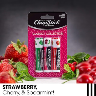 Foto 5 | Foto 5 | Bálsamo Labial Chapstick Classic Menta Verde, Cereza Y Fresa - Venta Internacional.