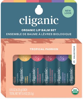 Foto 1 | Foto 1 | Set De Bálsamo Labial Cliganic Organic 6 Sabores Tropicales 100% Naturales - Venta Internacional.