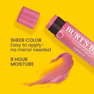 Foto 2 | Foto 2 | Bálsamo Para Labios Burt's Bees, Suave Y Duradero, Con Forma De Hibisco, Paquete De 2 - Venta Internacional.